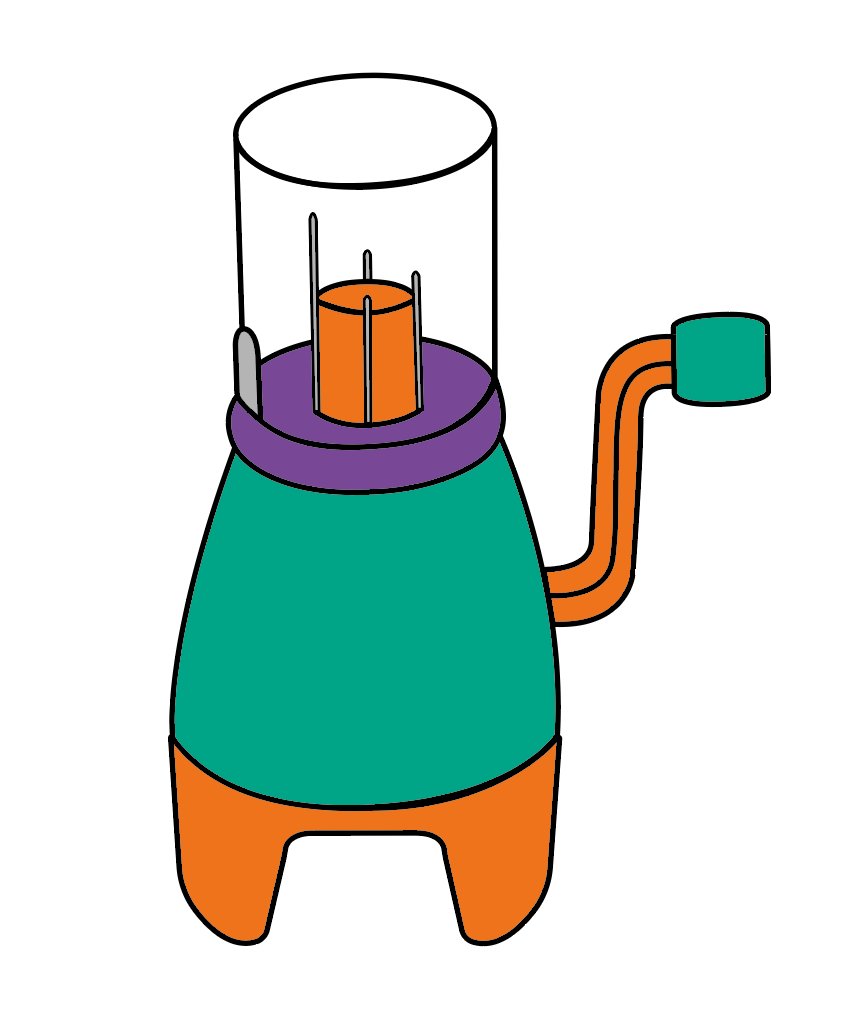 Illustration tricotin mécanique